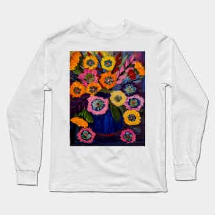 Floral boutique in glass vase Long Sleeve T-Shirt